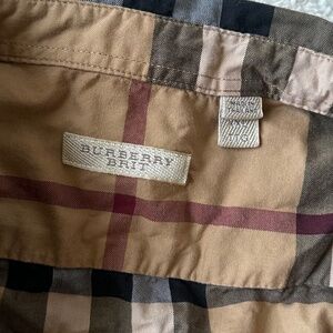 flannel (burberry) button up top